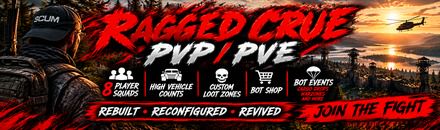 Ragged Crue 5xloot 10xSkill Botshop No-Mechs Custom loot Zones - Scum Server
