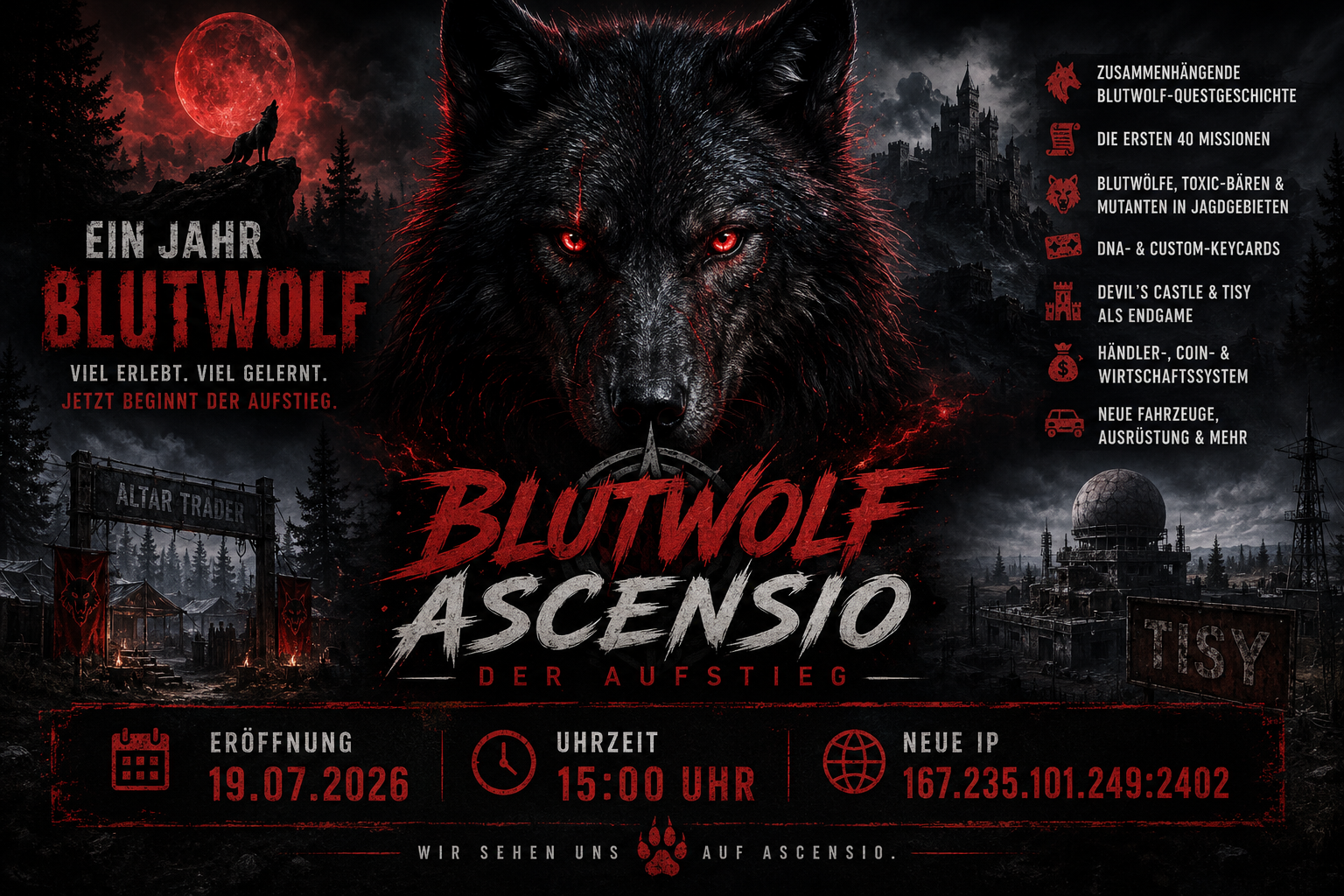 [GER] JGH BlutWolf | Ascensio | PvE - Server Dayz
