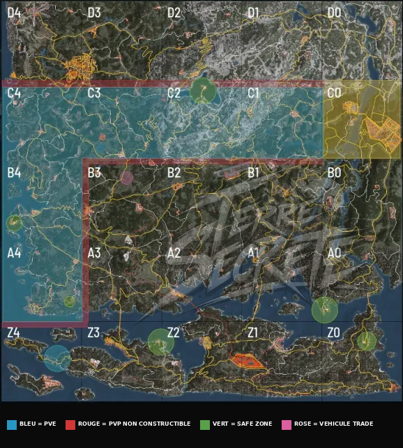 FR Terre Secrete Debutant X3 PvP Zone Pve - Serveur Scum