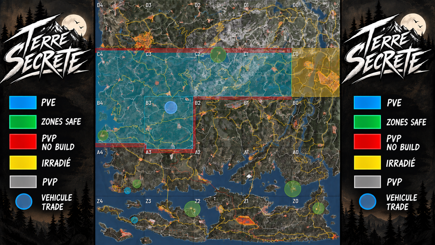 FR Terre Secrete Debutant X3 PvP Zone Pve - Serveur Scum
